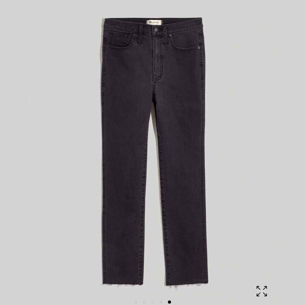 Madewell Stovepipe Jeans in Banberry Wash/Black, Size 27